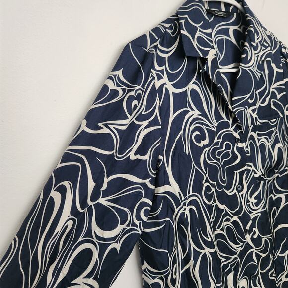 Weekend Max Mara Babila Silk-Twill Button Down Shirt M Designer Quiet Luxury - Picture 4 of 7